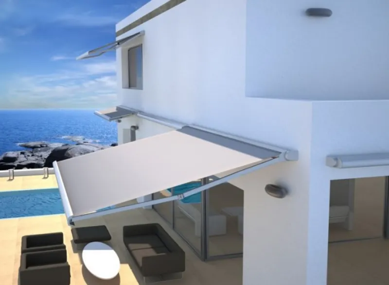 Toldo articulado para área de lazer